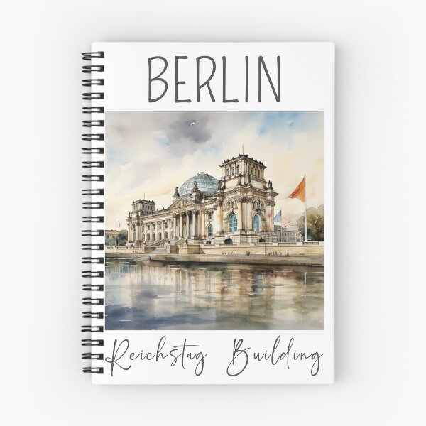 Item preview, A Watercolor Design of the Reichstag Building - Berlin - Germany designed and sold by Sketch-Shack.