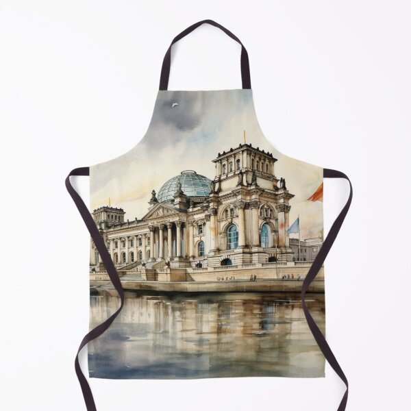 Item preview, A Watercolor Design of the Reichstag Building - Berlin - Germany designed and sold by Sketch-Shack.