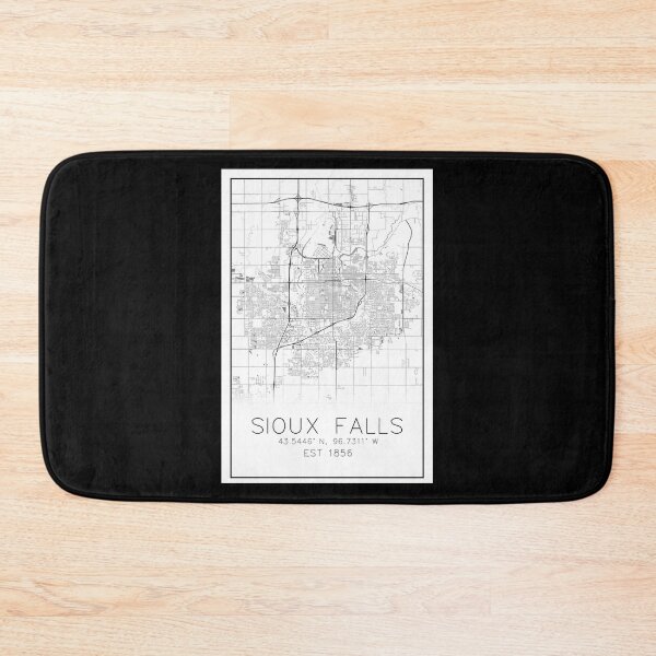 Item preview, Map of Sioux Falls designed and sold by philo-monto.