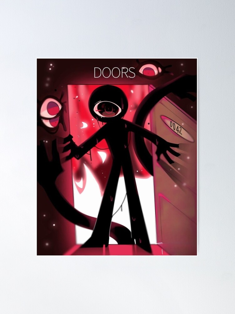 Figure in dress, roblox doors  Poster by doorzz