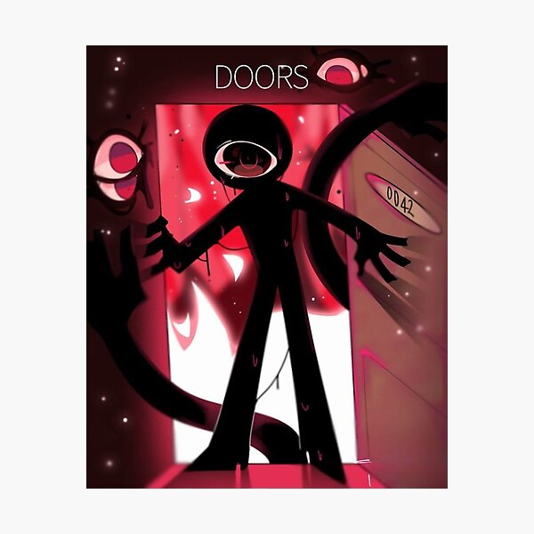 Christmas gift. Roblox, Doors, Videogame, Monsters | Photographic Print