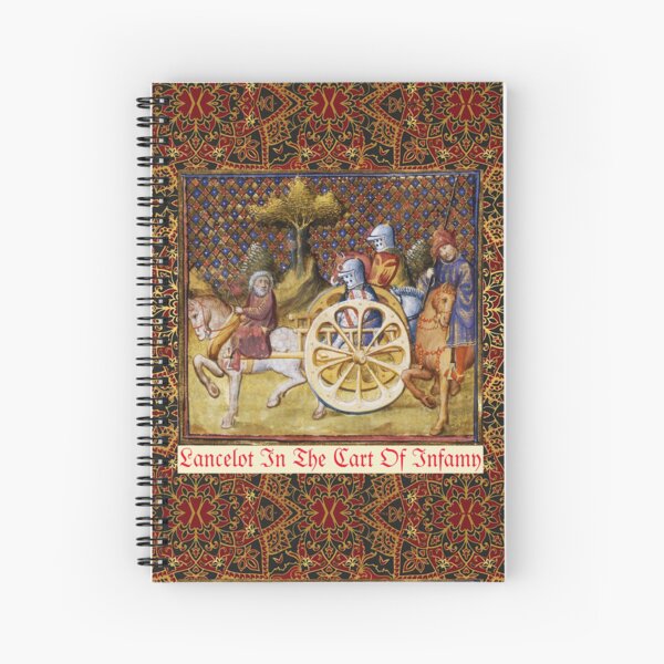Aperçu de l'œuvre LANCELOT DU LAC DANS LE CHARIOT DE L'INFAMY Légende Arthurienne Miniature Médiévale créée et vendue par BulganLumini.