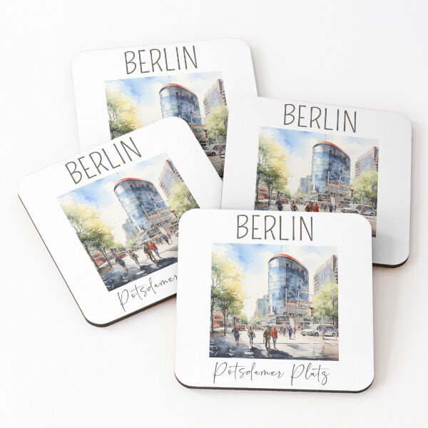Item preview, A Watercolor Design of the Potsdamer Platz - Berlin - Germany designed and sold by Sketch-Shack.