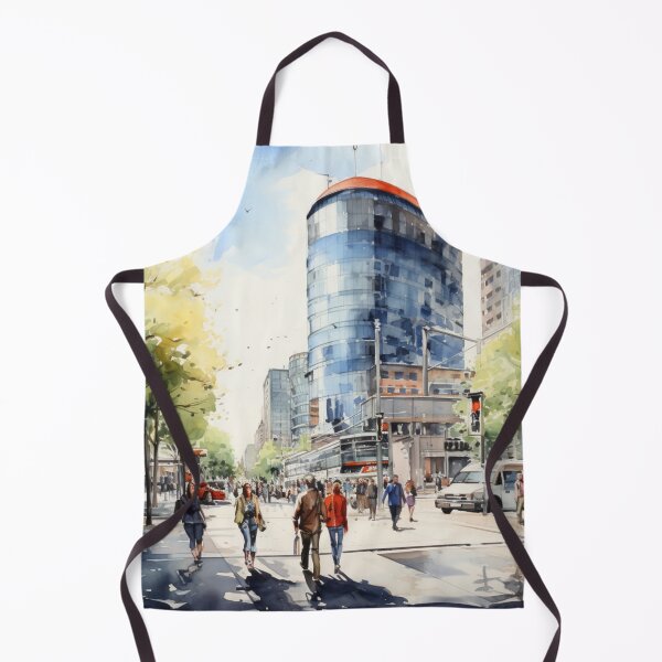 Item preview, A Watercolor Design of the Potsdamer Platz - Berlin - Germany designed and sold by Sketch-Shack.