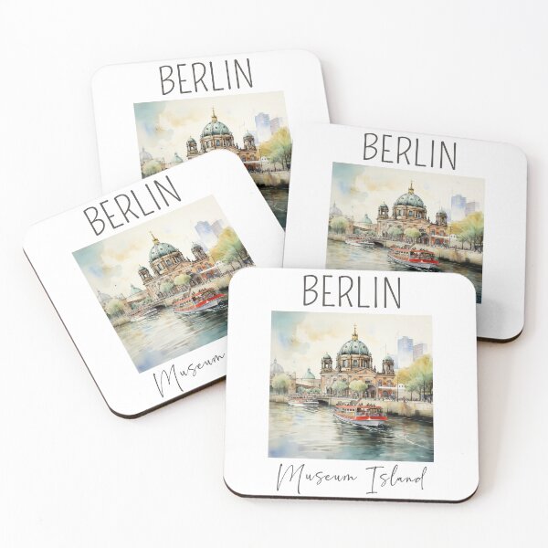 Item preview, A Watercolor Design of the Museum Island - Berlin - Germany designed and sold by Sketch-Shack.