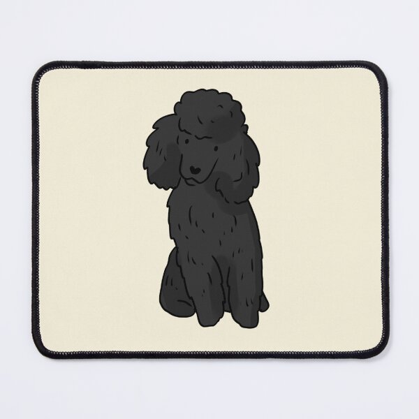 Item preview, Black poodle dog art designed and sold by Mayarart.