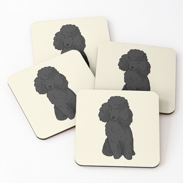 Item preview, Black poodle dog art  designed and sold by Mayarart.