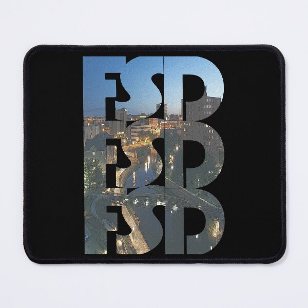 Item preview, Sioux Falls, South Dakota FSD Dusk Cityscape Repeating Pattern designed and sold by philo-monto.