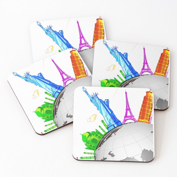 Item preview, World Travel And Sights. Famous Landmarks Of The World Grouped designed and sold by MAcustomgallery.