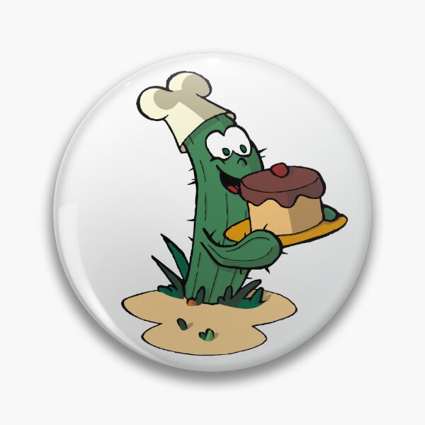 Item preview, cake maker cactus with a big cake 1 dark designed and sold by Guillaume Desbiolles.