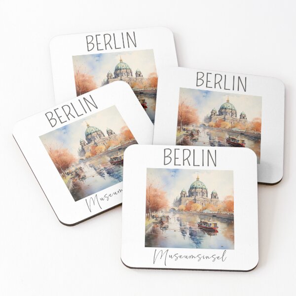 Item preview, A Watercolor Design of the Museuminsel - Berlin - Germany designed and sold by Sketch-Shack.