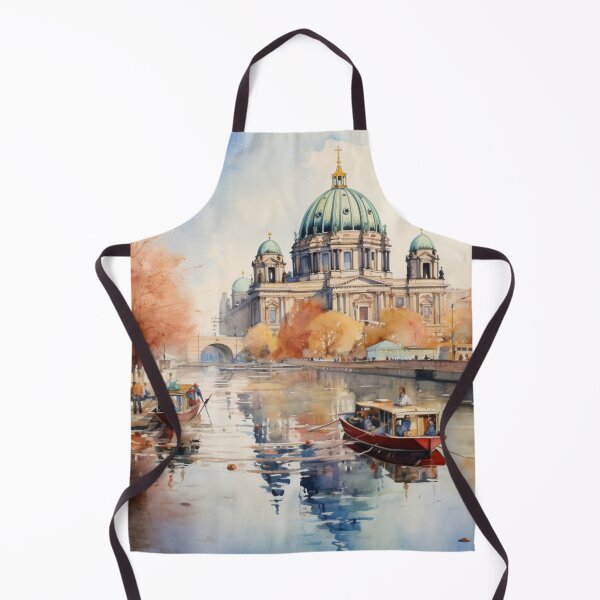 Item preview, A Watercolor Design of the Museuminsel - Berlin - Germany designed and sold by Sketch-Shack.