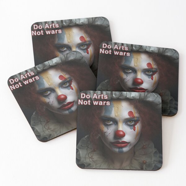 Item preview, Clown female face: Do arts Not wars By Jonathan P. designed and sold by JonathanP514.