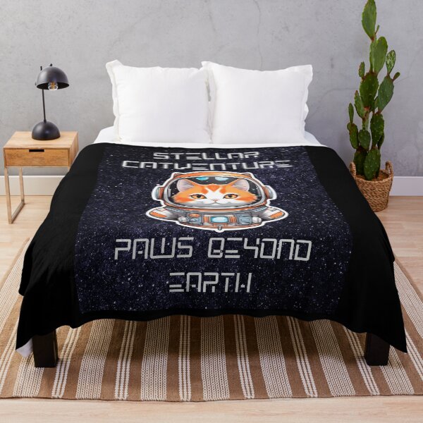 Item preview, Stellar Catventure! Paws beyond Earth. designed and sold by CuteCatsCoffee.
