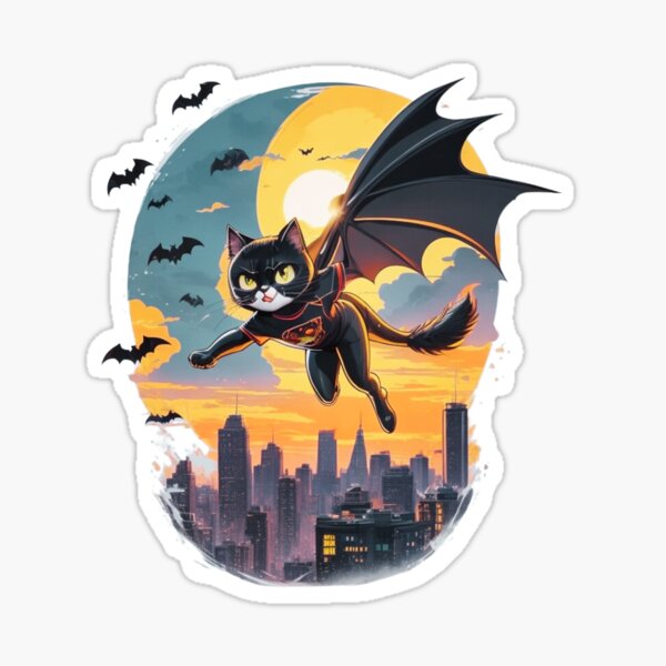 Item preview, Dragon Super Hero Cat | Bali Color | 1980s Style Gift Idea for kids designed and sold by MaFleiva.
