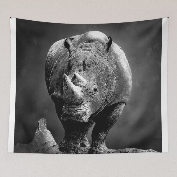 Item preview, Digital art from the African Bush, Zambia, Luangwa Valley. The endangered White Rhino.. designed and sold by Rebeljuice.