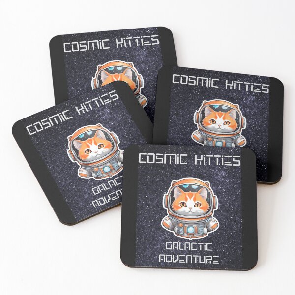 Item preview, Cosmic Kitties. Galactic Adventure. designed and sold by CuteCatsCoffee.