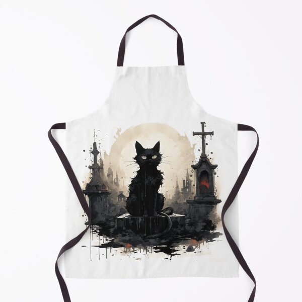 Item preview, Stellar Paws - Celestial Black Cat at Cementary designed and sold by Adam Arts.