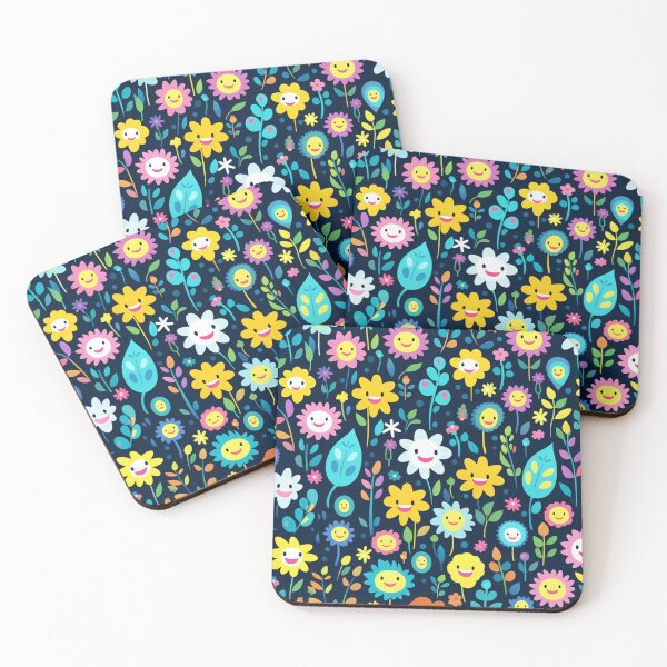 Item preview, Summer very positive flowers pattern designed and sold by SmileshareShop.