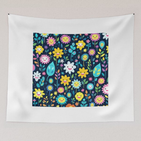 Item preview, Summer very positive flowers pattern designed and sold by SmileshareShop.