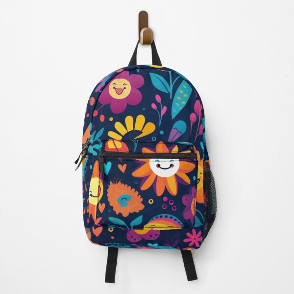 Item preview, Happy very positive flowers pattern designed and sold by SmileshareShop.