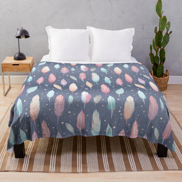 Item preview, cutie candy color feathers seamless designed and sold by Zwzc.