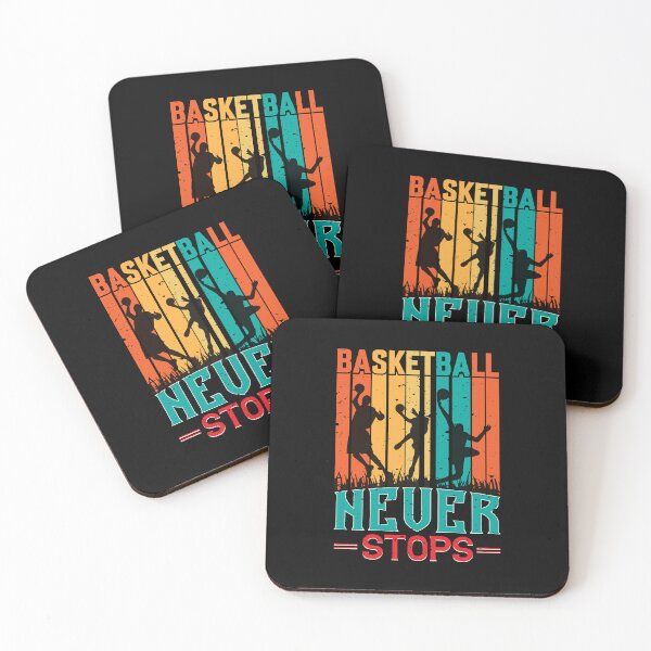 Item preview, Basketball Never Stops Funny Retro Vintage Basketball Hooping Gift designed and sold by lou731.