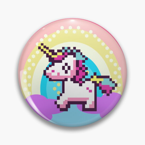 Artikelvorschau, Pixel-Perfektion: Regenbogen-Einhorn-Deligh entworfen und verkauft von TEEJAMBOREE.