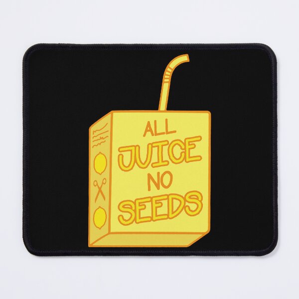 Item preview, All juice no seeds in yellow designed and sold by TheChildfree.