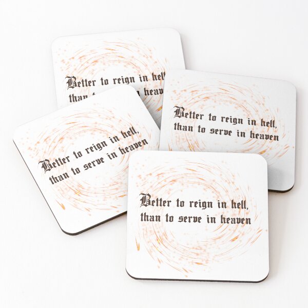 Item preview, Milton's Bold Proclamation: "Better to reign in hell, than to serve in heaven." designed and sold by wordartistry.
