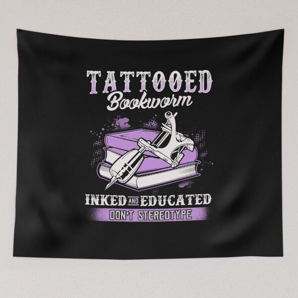 Item preview, Tattooed Bookworm designed and sold by KsuAnn.