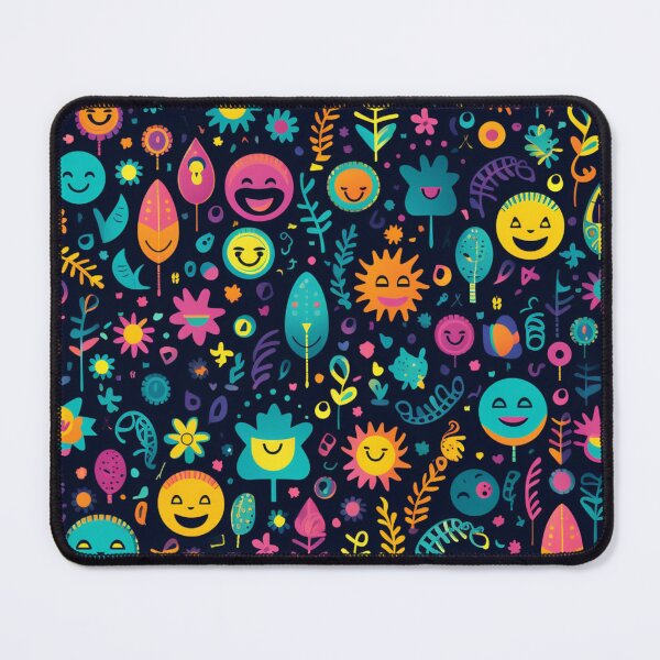 Item preview, Very positive floral faces pattern designed and sold by SmileshareShop.