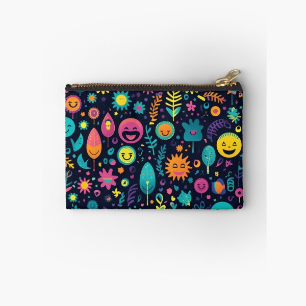 Item preview, Very positive floral faces pattern designed and sold by SmileshareShop.