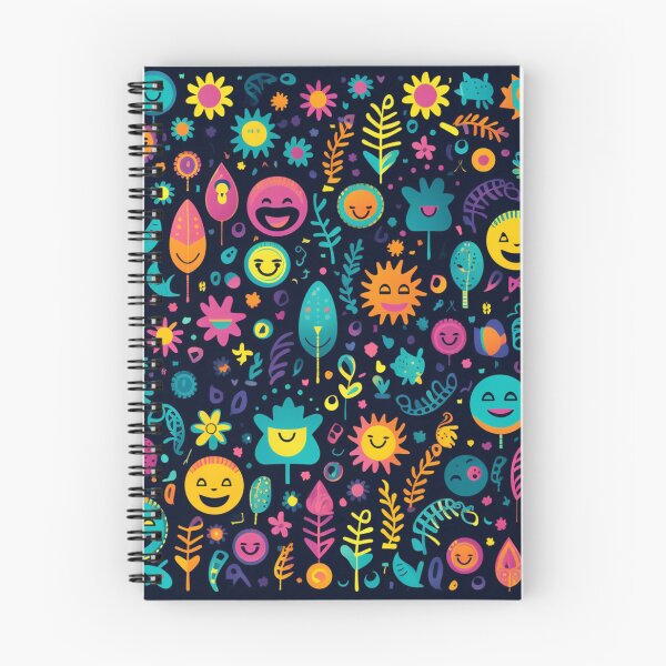 Item preview, Very positive floral faces pattern designed and sold by SmileshareShop.
