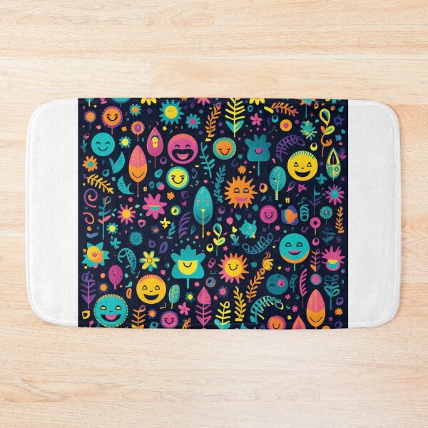 Item preview, Very positive floral faces pattern designed and sold by SmileshareShop.