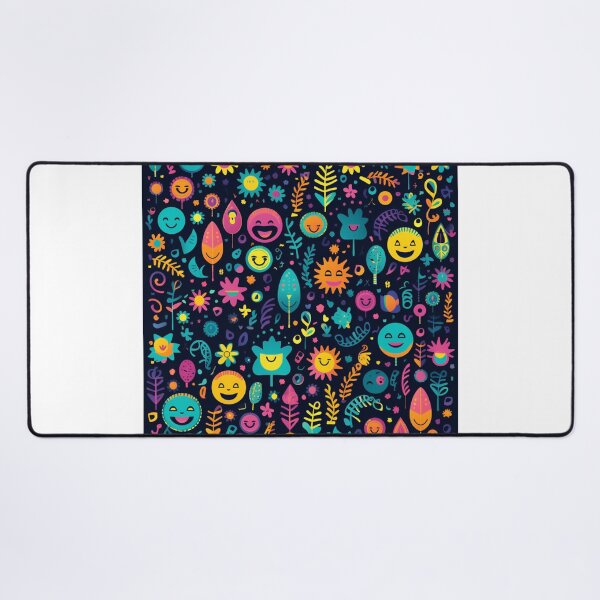 Item preview, Very positive floral faces pattern designed and sold by SmileshareShop.