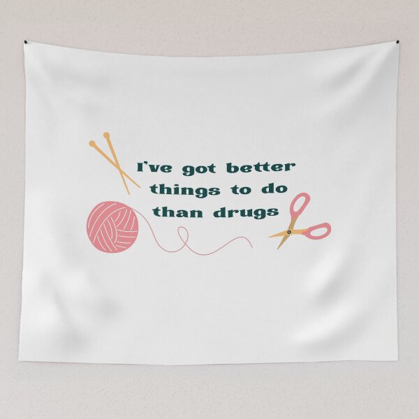 Item preview, Better Than Drugs: Knitting designed and sold by franklear.