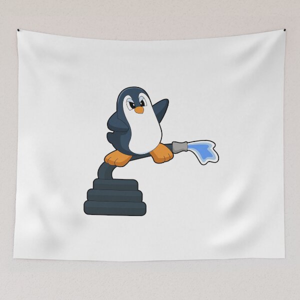 Item preview, Penguin Firefighter Fire hose designed and sold by Snabdesign84.