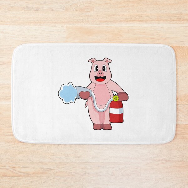 Item preview, Pig Firefighter Fire extingusher Fire department designed and sold by Snabdesign84.