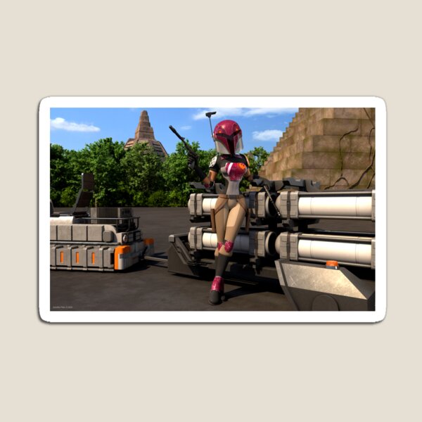 Vista previa del artículo con la obra «Sabine Wren», diseñado y vendido por Péter Kondás.