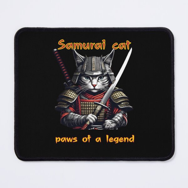 Item preview, Samurai Cat: Paws of a legend! designed and sold by CuteCatsCoffee.