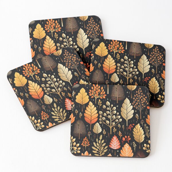 Item preview, Pretty Leaf Design in Orange, Yellow, and Black designed and sold by LWLDesigns.