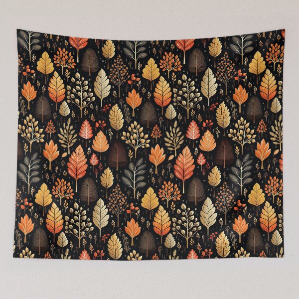 Item preview, Pretty Leaf Design in Orange, Yellow, and Black designed and sold by LWLDesigns.