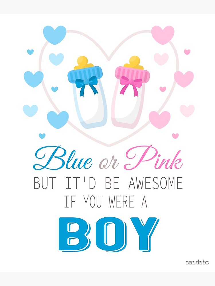 Gender Reveal Party Pink Or Blue Boy Or Girl We Love You Gender Reveal Party Pink Or Blue Boy Or Girl We Love You
