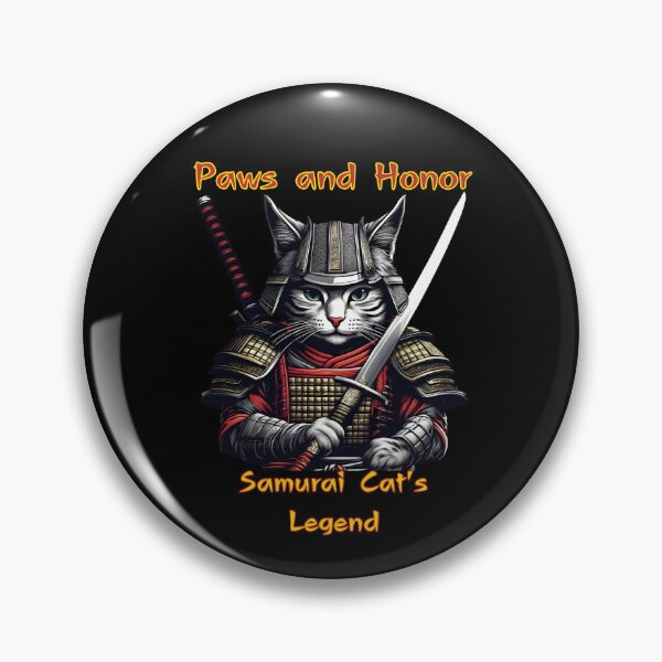 Item preview, Paws and Honor. Samurai Cat's Legend! designed and sold by CuteCatsCoffee.