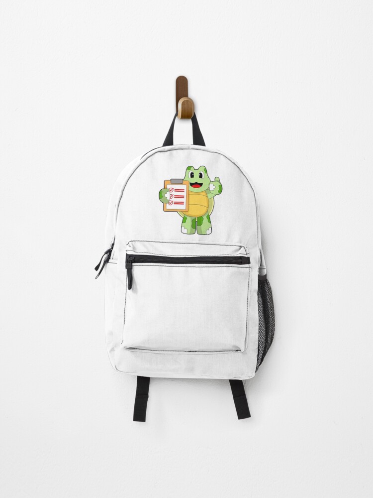 Thumbnail 1 of 3, Backpack, Turtle Secretary Note designed and sold by Snabdesign84.