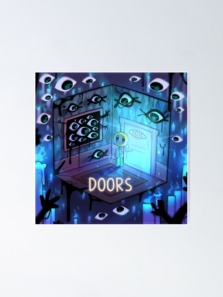 Figure in dress, roblox doors  Poster by doorzz