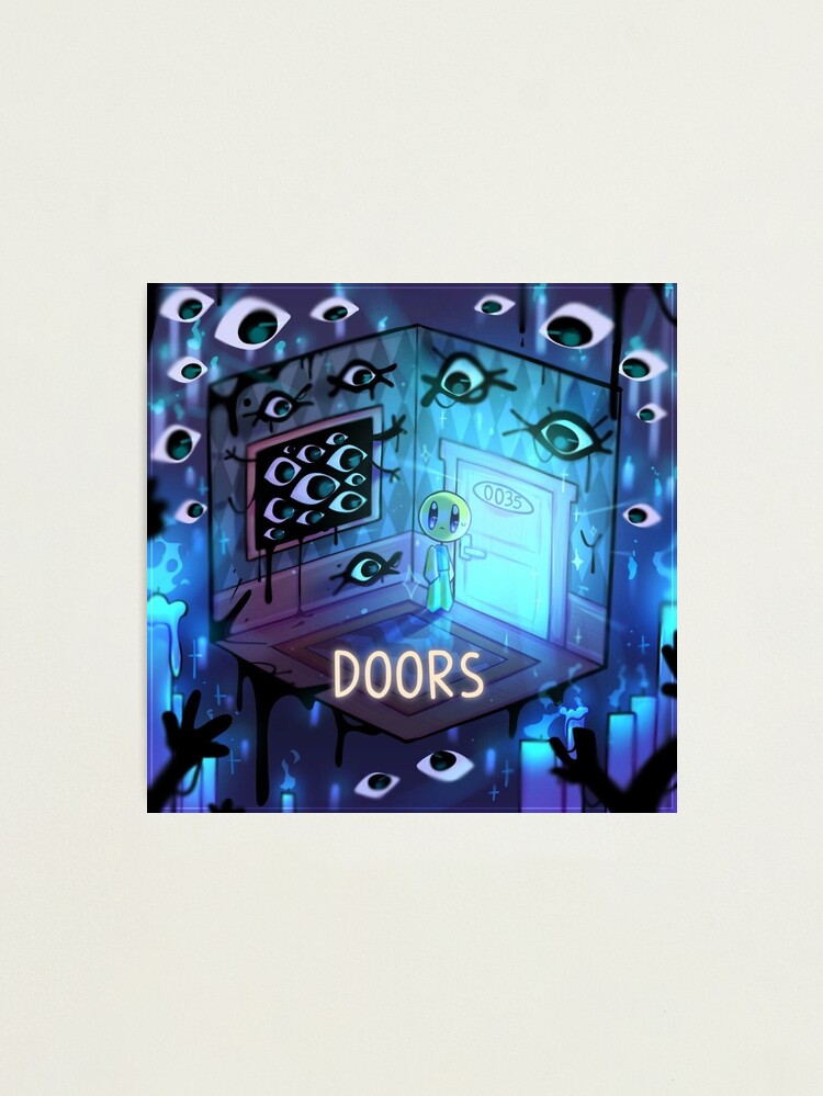 Roblox doors, all team  Photographic Print by doorzz