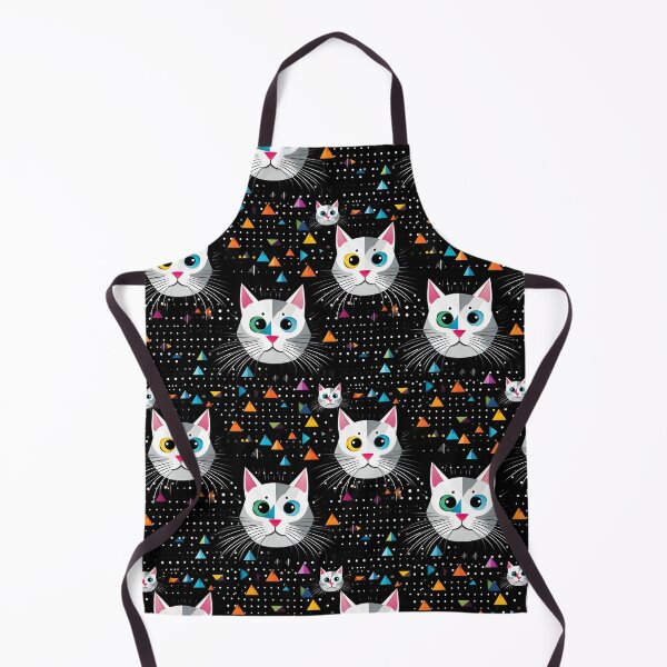 Item preview, Adorable Cat Artistry Seamless Pattern designed and sold by AlienSkinEyes.