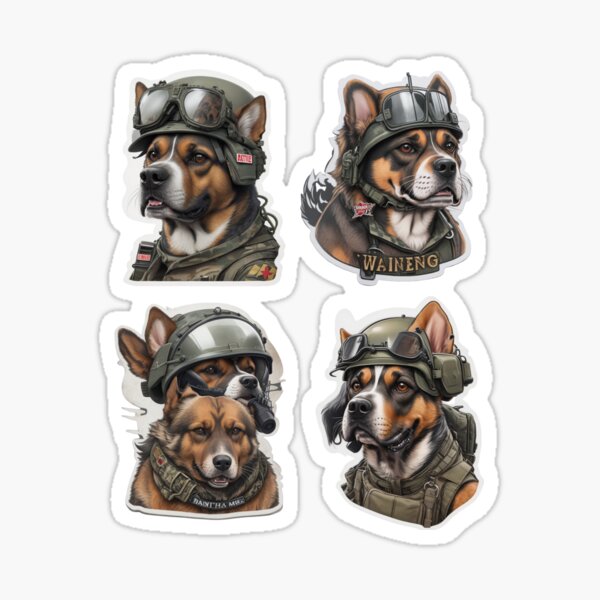 Item preview, Military soldier militia police dog designed and sold by Alloubaker Abdellah.